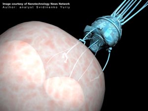 Svidinenko Yuriy - Nanorobot performing cell surgery