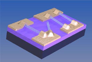 University of Pennsylvania - An image showing a circuit made of nanotubes