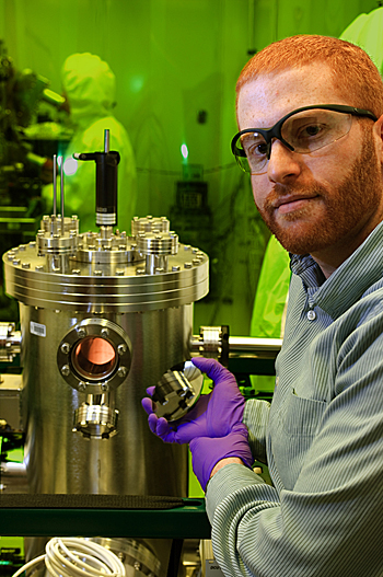 Ian Appelbaum, assistant professor of electrical and computer engineering, is the recipient of the Faculty Early Career Development Award from the National Science Foundation for his research on spintronics.

Photo by Jon Cox