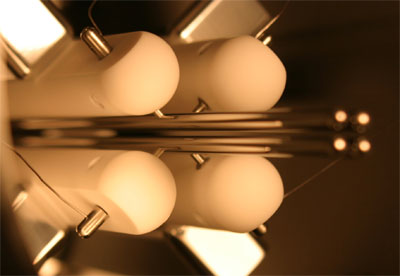 Fig.: The orientation of the molecules decides whether they will reach the end of this open tube. The electric field between the four metal rods changes constantly so that only conformers with the correct mass-to-dipole-moment ratio can pass through the open tube.

Image: Fritz Haber Institute of the Max Planck Society