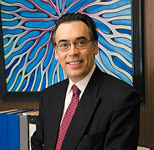  Fotios Papadimitrakopoulos, professor of chemistry.
Photo by Daniel Buttrey