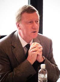 Rusnano chairman Anatoly Chubais
Photo: Olivia Hu, Digitimes, October 2008