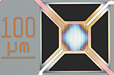NIST researchers have developed a new approach for electronic noses. Comprised of 16 microheater elements and eight types of sensors, the tiny device could be a potent tool for applications such as sniffing out nerve agents, environmental contaminants, and trace indicators of disease, in addition to monitoring industrial processes and aiding in space exploration.

Credit: NIST