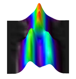 NIST researchers have found that new iron-based high-temperature superconductors subtly change their molecular shape as temperatures decrease. This graphic shows a superconductor transitioning from tetragonal (at top) to orthorhombic at about 220 Kelvin (-53 Celsius). Such physical changes appear to be a precursor to superconductivity, in which electric current can flow without resistance.

Credit: NIST