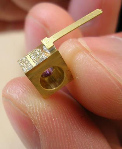 Quantum cascade lasers are small and efficient sources of mid-infrared laser beams, which are leading to new devices for medical diagnostics and environmental sensing.

Credit: Frank Wojciechowski