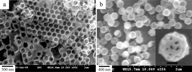 A new method for making raspberry-shaped nanoparticles could prevent windshields and eyeglasses from fogging.
Credit: The American Chemical Society