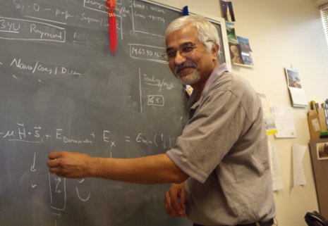 Ravi Pandey at the blackboard
