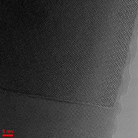 Aberration free high resolution imaging of a YAG crystal interface at 200 kV.
[Courtesy of Katharina Hartmann, GFZ German Research Center for Geoscienes, Potsdam.]