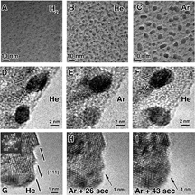 Researchers have learned how to more fully control the formation of carbon nanotubes so that they have either metallic or semiconducting properties. The findings could help overcome a major obstacle in efforts to use the tiny structures to create a new class of electronics that would be faster and smaller than conventional silicon-based transistors. The researchers learned that if helium is used instead of argon in the formation of nanotubes, tiny iron catalyst particles have a specific size and shape and also have pronounced facets, shown in this electron microscope image. The facets apparently are related to the creation of the metallic nanotubes. (Birck Nanotechnology Center, Purdue University)