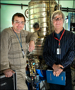 Vyacheslav Solovyov (left) and Harold "Bud" Wiesmann