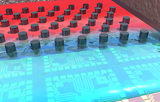 Blood is filtered and transferred to nanosensors on a chip, which can detect and measure cancer biomarkers. (Photo: Mark Reed)