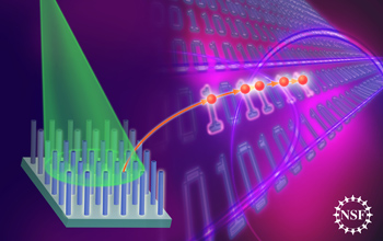 A new diamond nanowire matrix yields a stream of single photons emitted when excited by green light