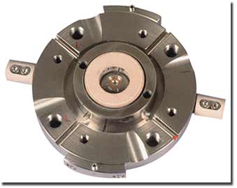 The diamond anvil cell is small enough to fit in the palm of ones hand, but it can compress a sample to extreme pressures  up to about 3.6 million atmospheres at room temperature and 1.7 million atmospheres at 3,000C. 