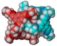 The molecular `knots' have dimensions of around two nanometers