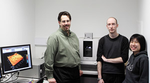 Shown with the Cypher AFM system, left to right: Dr. Raymond Dagastine, Dr. Rico Tabor and Dr. Sin Ying Tan of the University of Melbournes Department of Chemical and Biomolecular Engineering. 