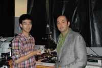 Alexander Balandin, right, and Guanxiong Liu, one of Balandins graduate students