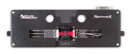 The NanoRack Sample Stretching Stage provides two axis stress control integrated with MFP-3D AFM images and other measurements, returning both stress and strain data. 