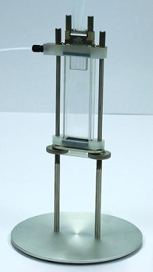 Mitos Droplet Collection Module with a Droplet Junction Chip and Edge Connector, collection of sinking droplets