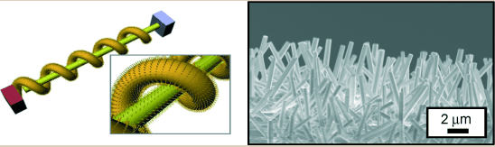 Current clothing trends: A wearable and flexible fiber supercapacitor with a fully encapsulated electrolyte is formed by entangling plastic wire covered with ZnO NWs (see SEM image) around a Kevlar fiber covered with gold-coated ZnO NWs. This supercapacitor shows promise as a highly efficient, wearable energy storage device.