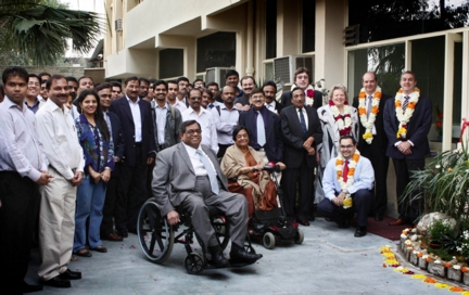 At the opening ceremony for Malverns third centre of excellence in India in Delhi, in 2010