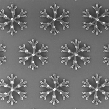 Controlling the collapse of tiny pillars deposited on a silicon substrate can produce intricate patterns. 