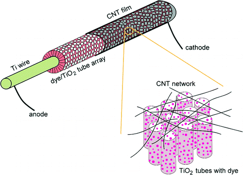 The structure of the solar cell