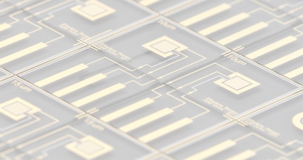 Figure ethylene sensor on glass.