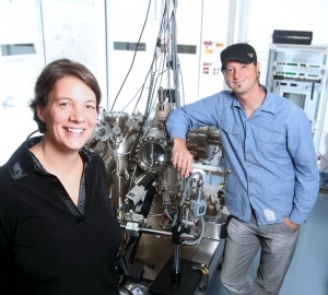 Michelle Simmons and Bent Weber from UNSW