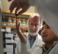 Drs. Andrew L. Mellor and Lei Huang at Georgia Health Sciences University have shown a system called DNA nanoparticles, used to deliver genes or drugs directly into cells to treat a variety of diseases, may help arthritis without delivering anything.

Credit: Phil Jones, GHSU Photographer