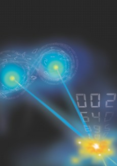 New research identifies quantum discord as a resource that can be tapped to extract information with the right quantum tools. This is an artists illustration of the unlocking of discord. (Photo credit: Timothy Yeo / CQT, National University of Singapore)