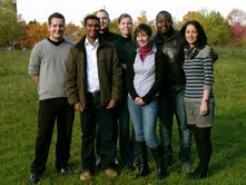 The Nanobioengineering group (left to right): Karsten Theophel, Santosh K. Sandhi, Michael Bunge, Lara Neumann, Veronika Schacht, Victor Cheunuie-Ambe and Nassim Sahragard.