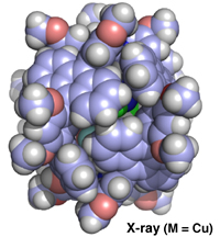 Crystal structure of the copper capsule