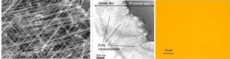 Example structures grown using the LFRF 501 plasma source - (left to right) Doped Si nanowires, ErSb nanoparticles embedded in Zn doped InAsSb, and phase change material GeSbTe.