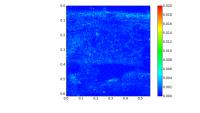 Highly sensitive spectral analysis techniques at the ESRF enabled detecting otherwise undetectable nanoparticles of cerium dioxide in the soya beans. This image shows the X-ray fluorescence intensity in an area of about 0.5 by 0.5 mm2. The nanoparticle is indicated by a red pixel (high fluorescence) in the upper left quarter.

Credit: ESRF/H. Castillo-Michel