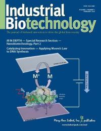 Industrial Biotechnology (www.liebertpub.com/ind), led by Co-Editors-in-Chief Larry Walker, PhD, and Glenn Nedwin, PhD, MBA, is an authoritative journal focused on biobased industrial and environmental products and processes, published bimonthly in print and online. The Journal reports on the science, business, and policy developments of the emerging global bioeconomy, including biobased production of energy and fuels, chemicals, materials, and consumer goods. The articles published include critically reviewed original research in all related sciences (biology, biochemistry, chemical and process engineering, agriculture), in addition to expert commentary on current policy, funding, markets, business, legal issues, and science trends. Industrial Biotechnology offers the premier forum bridging basic research and R&D with later-stage commercialization for sustainable biobased industrial and environmental applications.

Credit:  Mary Ann Liebert Inc., publishers