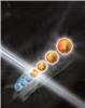 The physicists engineer a classical environment, which generates dissipative dynamics, leading to fragile long-range quantum mechanical correlations between distant particles.Graphics: IQOQI/Ritsch