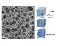 (Left)It shows TEM image of np-MgO-500. (Right) This is the schematic view of the direct conversion from aph-MOG to np-metal oxide by heating under nitrogen atmosphere.

Credit: UNIST