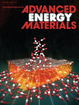 A 3-D rendering of a gas diffusion electrode, used in fuel cells and CO2 electrolyzers, where a thin, uniform, and crack-free catalyst layer is crucial to efficient operation.