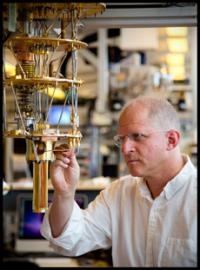 Professor Charles Marcus, University of Copenhagen, is shown in the Center for Quantum Devices. The experiments are carried out at ultra low temperatures close to absolute zero, which is minus 273 degrees C.

Credit: Ola Jakup Joensen, Niels Bohr Institute