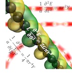 Rice University researchers have determined from first-principle calculations that carbyne would be the strongest material yet discovered. The carbon-atom chains would be difficult to make but would be twice as strong as two-dimensional graphene sheets.Credit: Vasilii Artyukhov/Rice University