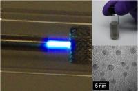  (Clockwise) Microplasma dissociates ethanol vapor, carbon particles are collected and dispersed in solution, and electron microscope image reveals nanosized diamond particles.

Credit: Case Western Reserve University