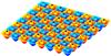 Illustration of the lattice model where each particle is either in a spin up or a spin down state.Graphic: Anne Nielsen, MPQ