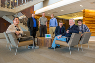 A team of scientists from Argonne National Laboratory discovered a new magnetic phase in iron-based superconductors. From left: Duck-Young Chung, Omar Chmaissem, Stephan Rosenkranz, Daniel Bugaris, Mercouri Kanatzidis, Ray Osborn and Jared Allred. Credit: Photo by Mark Lopez / Argonne National Laboratory.