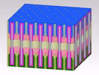 A billion nanopores could fit on a postage stamp.

Credit: NEES, a DOE Energy Frontier Research Center