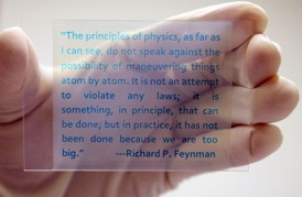 Yadong Yin's lab at the University of California, Riverside has fabricated novel rewritable paper, one that is based on the color switching property of commercial chemicals called redox dyes. Photo credit: Yin Lab, UC Riverside.