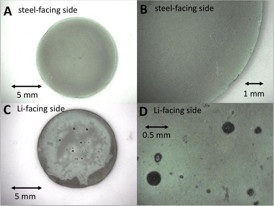 These are optical images of the non-discharged cathodes.
CREDIT Stony Brook University/Brookhaven National Laboratory