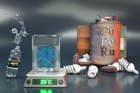 Metal-free atom transfer radical polymerization uses an organic-based photocatalyst.
CREDIT: Peter Allen, UCSB