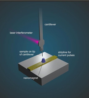 Basic principles of magnetic resonance force microscopy.
CREDIT: B.A. Moores