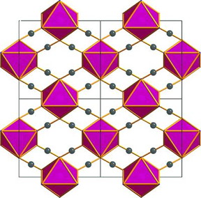 This is a cobalt II octahedral packing diagram as viewed in the (001) plane.
CREDIT: Yakovenko et al