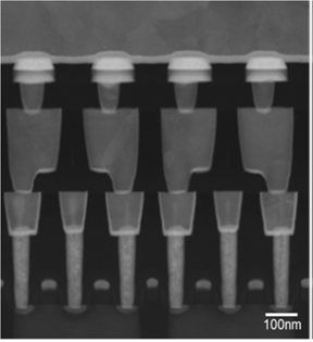Cross-sectional TEM of 40-nm Ir(TE)/Ta2O5/TaOx/TaN (BE) RRAM